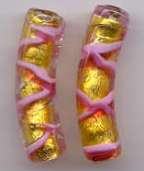 Twisted Pink & Rubino Oro 42 MM Curved Tube